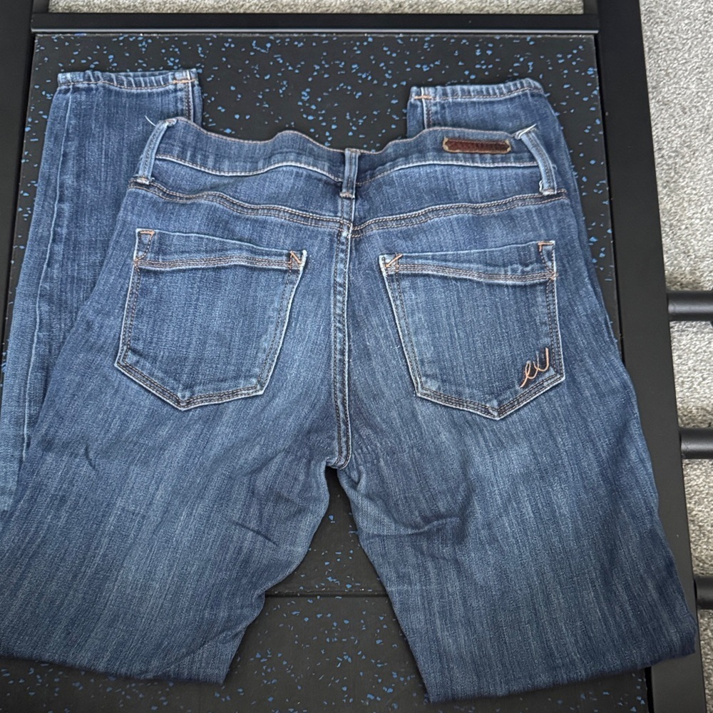 Express Women's Classic Blue Straight Leg Jeans SEE PHOTOS - Picture 5 of 7